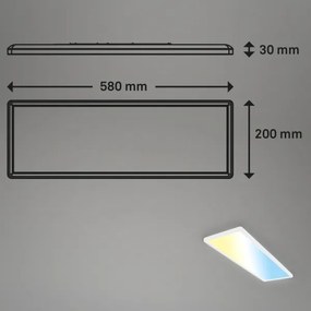 Briloner 7403-016 - SLIM LED 23W 230V 2700-6500K dimmelhető lámpa + DO