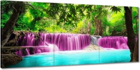 Vászonkép 150x70 Színes tájkép Vízesés