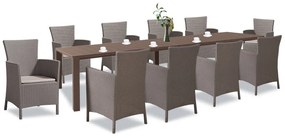 Juowa 10 személyes kerti bútor garnitúra szett