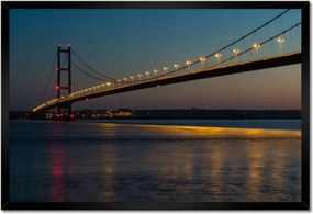 Poszterek keretben 60x40 Világító híd