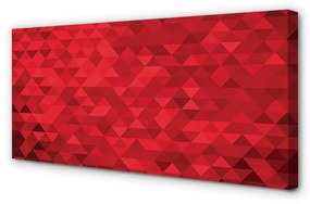 Canvas képek Piros mintás háromszög 120x60 cm