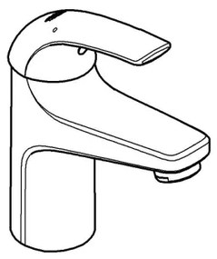 GROHE 32848000 - BAUCURVE mosdócsaptelep, fényes króm