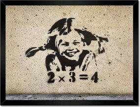 Poszterek keretben 40x30 Banksy Lány szeplők