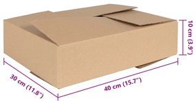 Hajtható doboz 50 db 40x30x10 cm Karton