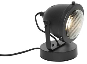 Ipari asztali lámpa fekete 18 cm - Emado