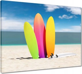 Vászonkép 50x40 Színes szörfdeszkák