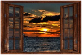 Poszterek 60x40 Naplemente a tengerparton