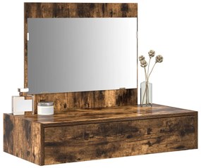 Falra akasztható öltözködőasztal Füstölt tölgy 83x40x70 cm