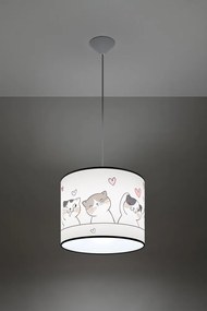 Fehér gyerek lámpa Puss – Sollux