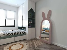 Rabbit tükör, rózsaszín, 80 cm