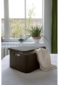 Szürke fedeles műanyag tárolódoboz 33x44,5x25 cm Style – Curver