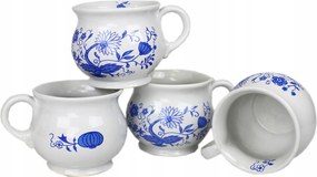 4 db-os kerámia bögre szett 0,35 l hagymavirág