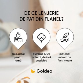 Goldea flanel ágyneműhuzat - őszi tökök és levelek 140 x 200 és 70 x 90 cm