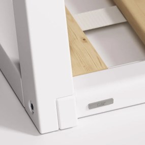 Fehér házikó alakú bükkfa gyerekágy 70x140 cm Maralis – Kave Home