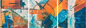 Kép - Absztrakció (órával) (90x30 cm)