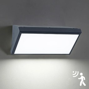 Brilagi - LED kültéri fali lámpatest érzékelővel TRIANGLE LED/20W/230V antracit