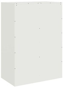 fehér acél magasszekrény 67x39x95 cm
