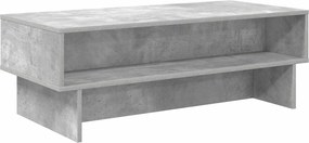 vidaXL Dohányzóasztal Beton Szürke 100 x 46 x 35 cm Faanyag