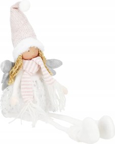 Angyalka Figura Bábu Karácsonyra Ajándék Karácsonyfára 55cm Led Dekoráció Dísz