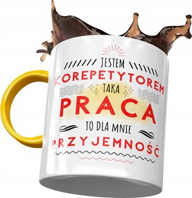 Sárga Bögre Tanárnak A Munka Öröm a fényképes nyomtatással