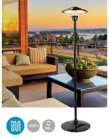 Nedis HTPA15EBK kültéri elektromos fűtőtest 200 cm 1500W/230V IP34