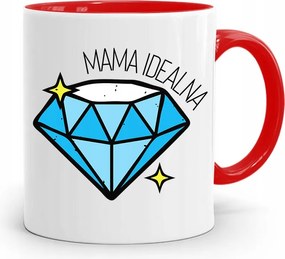 Piros Bögre Ajándék A Tökéletes Anyukának fényképes nyomattal