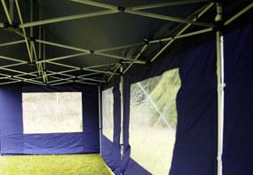 Összecsukható kerti sátor PROFI 3 x 9 m  kék