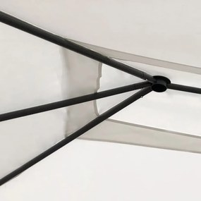 krémszínű pavilon oszlop takarókkal 3 x 4 x 2,6 m 160 g/m²