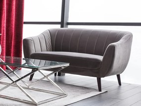 Kétszemélyes kanapé, szürke bársony / wenge, ELITE 2 VELVET