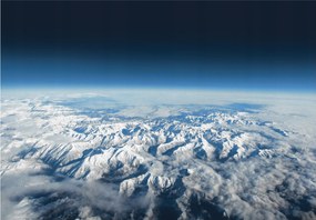 Flizelin fotótapéta Hegyek havas csúcsok panoráma kilátás 254x184 +ragasztó