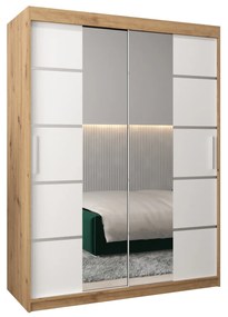 Ruhásszekrény 150 cm Verika 4 150 (artisan tölgy + fehér). 1064273