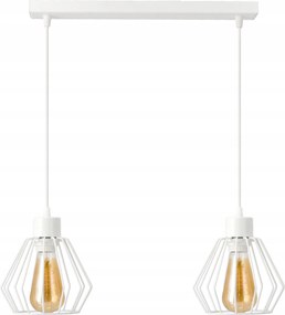 Mennyezeti Függő Lámpa Állítható Gyémánt Fehér