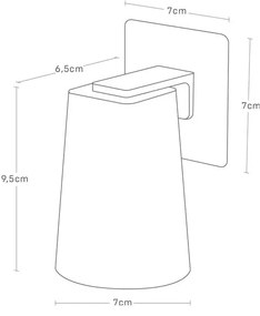 Fehér műanyag tartó pohárral Film Hook – YAMAZAKI