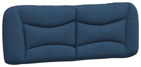 kék szövet ágykeret matrac nélkül Hvar 140 x 190 cm