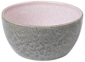 Premium szürke-rózsaszín agyagkerámia szervírozó tálka, ø 14 cm - Bitz