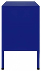 tengerészkék acél TV-szekrény 105 x 35 x 50 cm