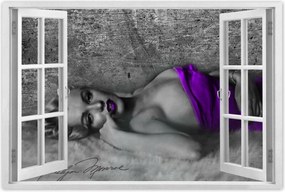 Poszterek 120x80 Lila Marilyn Monroe