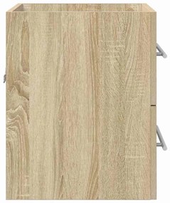 vidaXL Mosdókagyló szekrény Sonoma tölgy 38,5 x 41 x 48 cm Faanyag