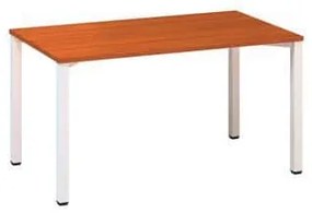 Alfa Office  Alfa 200 irodai asztal, 140 x 80 x 74,2 cm, egyenes kivitel, cseresznye mintázat, RAL9010%
