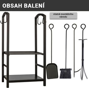 STILISTA Tűzifa állvány tartozékokkal