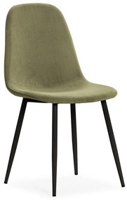 Zöld kárpitozott étkezőszék szett 4 db-os Minka – Marckeric