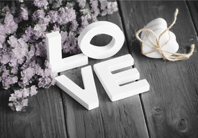 Flizelin fotótapéta Love Virágok Szív Fa Romantikus 254x184 +ragasztó