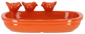 Kerámia madáritató és etető tál, 29 cm, narancssárga