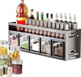 Fűszertartó Állvány Polc Rendező Eszköztár Függő Fűszertartó 5 db-os