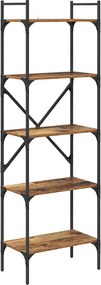 vidaXL Könyvszekrény Öreg fa 56 x 32 x 174 cm Faanyag