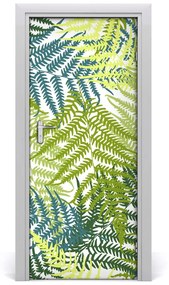 Fotótapéta ajtóra páfrány levelek 95x205 cm