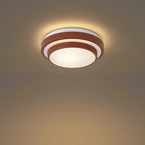 Modern Sienna mennyezeti lámpa fehér 25 cm IP44 - Walden