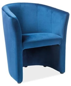 Cuba Velvet fotel, kék