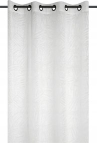 Ablakfüggöny, Átvezetőkkel, Fehér Scar, 140 x 260 CM, Vasalás Nélkül