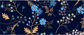 Kép - Őszi virágok (120x50 cm)